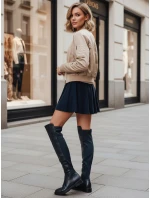 Dámské vysoké kozačky tmavě modré Dstreet model 21994447 - FashionStreet