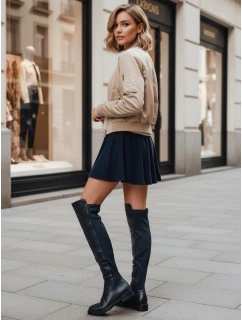 Dámské vysoké kozačky tmavě modré Dstreet model 21994447 - FashionStreet