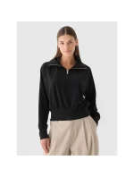 Dámska velúrová mikina 4F 4FRAW24TSWSF2054-20S bez kapucne