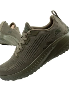 Pánska športová obuv Skechers Bobs Squad Chaos olive lightweight