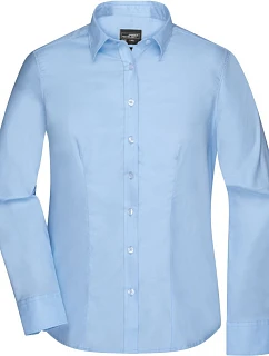 JN  keprová halenka s dlouhým rukávem 02.0 light blue model 22488298 - Daiber