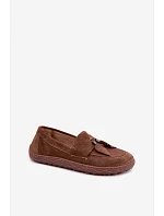 Barefoot z přírodního semiše hnědé model 22356054 - Zazoo Barefoot z přírodního semiše hnědé model 22356054 - Zazoo