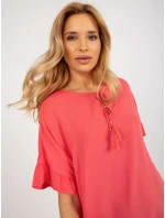 Šaty D73761M30306B koralová