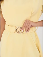 Sukienka MI SK  jasny żółty model 22128392 - FPrice