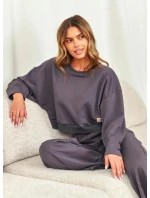 Dámska tepláková súprava DRS.7360 Tmavo šedá - Doctor nap