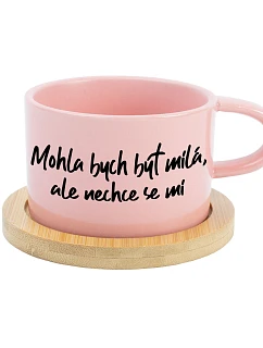BÝT  SE MI růžový hrníček 200 ml model 22147817 - Giftela