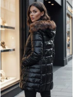 dámská prošívaná zimní bunda s kapucí černá Dstreet model 21995525 - FashionStreet dámská prošívaná zimní bunda s kapucí černá Dstreet model 21995525 - FashionStreet