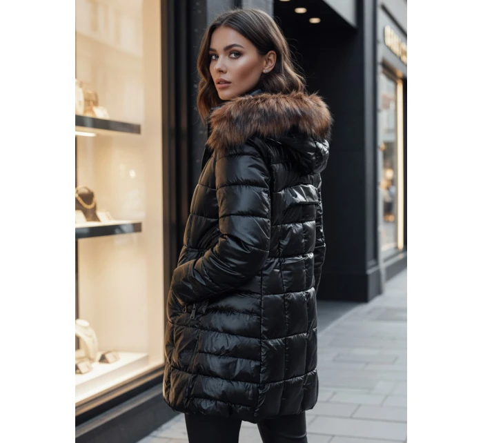 dámská prošívaná zimní bunda s kapucí černá Dstreet model 21995525 - FashionStreet dámská prošívaná zimní bunda s kapucí černá Dstreet model 21995525 - FashionStreet