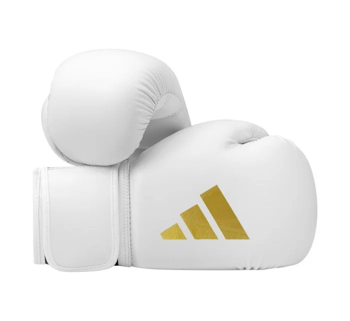 Bielo-zlaté boxerské rukavice Adidas SPEED 50