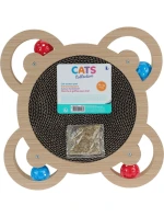 INTERAKTÍVNA HRAČKA PRE MAČKY 4 LOPTIČKY 35,5X35,5X4CM