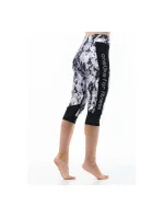 Dámske krátke čiernobiele športové legíny A6103 - Litex