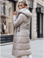 Dámský kabát béžový Dstreet model 21965785 - FashionStreet Dámský kabát béžový Dstreet model 21965785 - FashionStreet