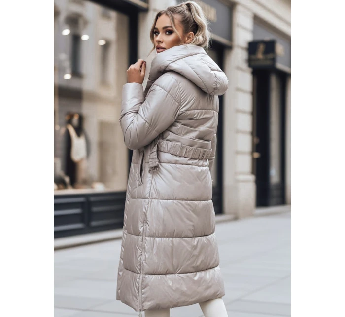 Dámský kabát béžový Dstreet model 21965785 - FashionStreet Dámský kabát béžový Dstreet model 21965785 - FashionStreet