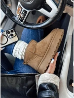 Dámské sněhule na platformě béžové Dstreet model 21992167 - FashionStreet