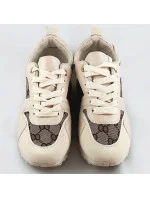 Béžové dámske tenisky adidasky so zvýšenou podrážkou (666-21)