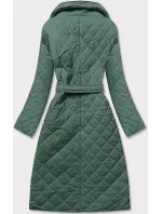 Zelená prešívaná bunda s golierom (AG8-8010) Zelená prešívaná bunda s golierom (AG8-8010)