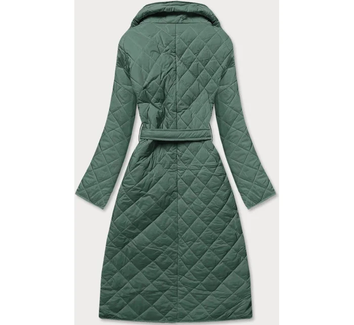 Zelená prešívaná bunda s golierom (AG8-8010) Zelená prešívaná bunda s golierom (AG8-8010)