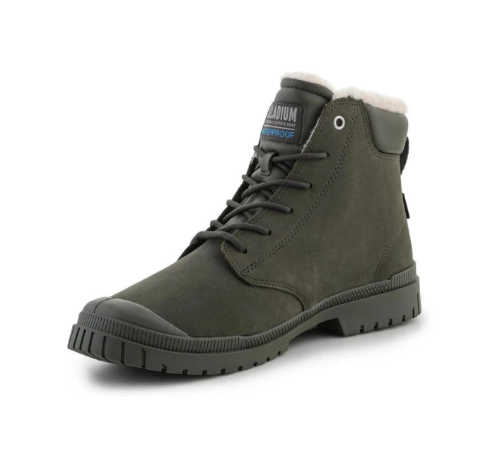 Palladium SP20 Cuff Leather Waterproof WL U 79067-325-M Olive Night topánky