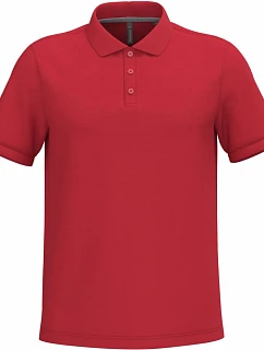 Kariban K 241 Pánske polo tričko s piké vzorom 20.K241 červené