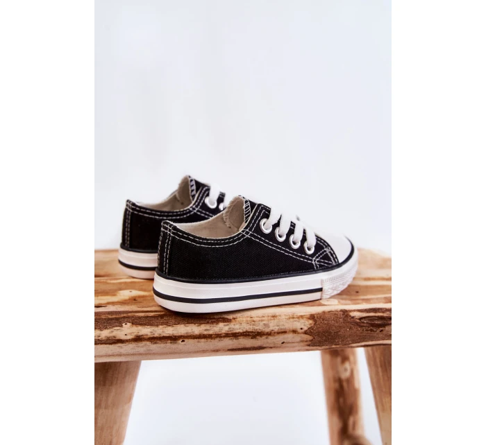 Dziecięce Trampki Klasyczne Czarne Filemon