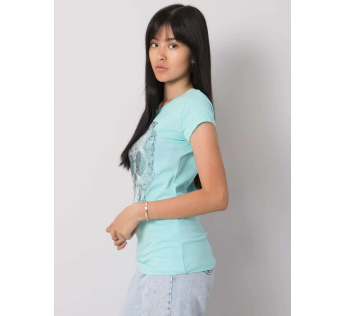 T košeľa EM TS ES 21 532.18 svetlo modrá