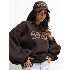 Bluza RV BL model 21777655 ciemny brązowy - FPrice Bluza RV BL model 21777655 ciemny brązowy - FPrice
