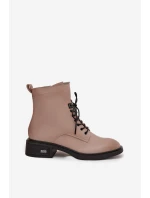 Dámske topánky Vinceza - béžové, pravá koža, nízky podpätok, zateplené Dámske topánky Vinceza - béžové, pravá koža, nízky podpätok, zateplené
