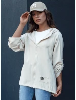 Dámská přechodná bunda s kapucí light beige Dstreet model 21979615 - FashionStreet Dámská přechodná bunda s kapucí light beige Dstreet model 21979615 - FashionStreet