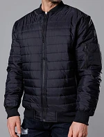 Pánska prešívaná bunda bomber čierna (MY02-1)