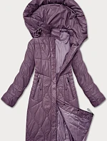 Dámska prešívaná prechodná bunda S'West purple (B8302-71)