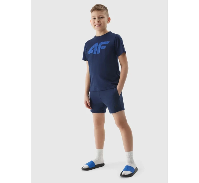Chlapecké teplákové šortky 4F - tmavě modré
