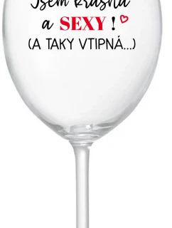 JSEM A   čirá sklenice na víno 350 ml model 21860833 - Giftela