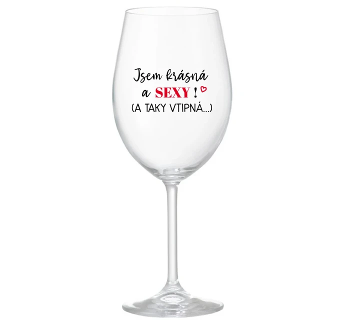 JSEM A   čirá sklenice na víno 350 ml model 21860833 - Giftela