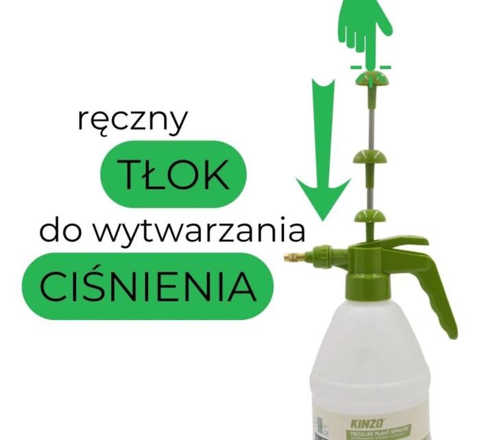 TLAKOVÝ POSTREKOVAČ NA RASTLINY 2L KINZO - MIX
