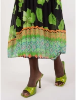 Sukienka DHJ SK  czarno zielony model 20105439 - FPrice