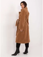 Płaszcz IT PL model 21776345 camelowy - FPrice Płaszcz IT PL model 21776345 camelowy - FPrice