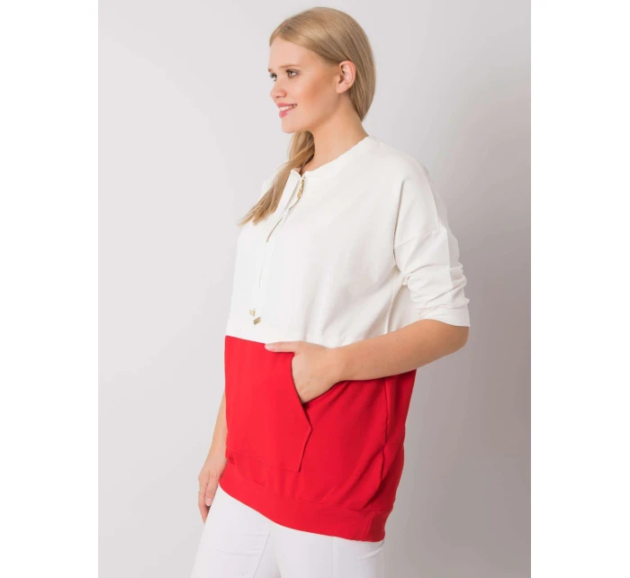 Tunika RV TU 6851.28 biele a červené Tunika RV TU 6851.28 biele a červené