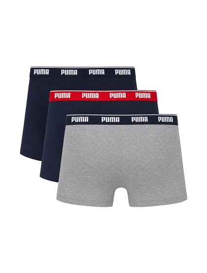 Pánské boxerky balení po 3 tmavě modré a šedé, 05 model 22292628 - Puma