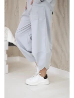 Komplet nových mikinových kalhot Punto šedý Komplet nových mikinových kalhot Punto šedý