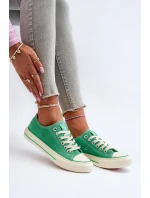 Niskie Trampki Damskie Big Star NN274268 Zielone