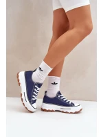 Nízké Dámské Tenisky Na Platformě Tmavě Modré model 21683095 - EVENTO