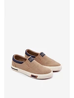 Pánské tenisky Slip On Lee Cooper LCW-26-02-4089 Béžové