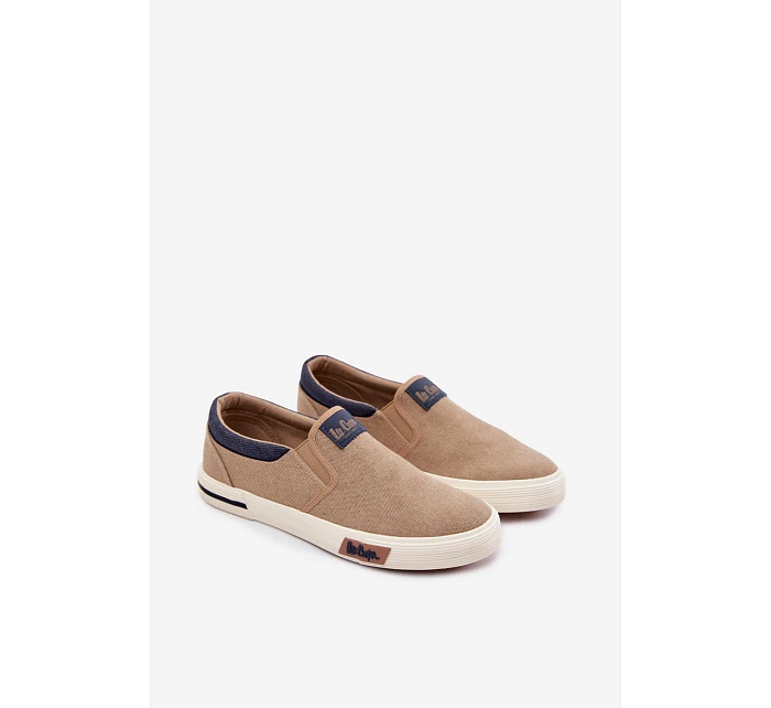 Pánské tenisky Slip On Lee Cooper LCW-26-02-4089 Béžové