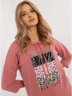 Blúzka CLM BZ 1270.39P tmavoružová