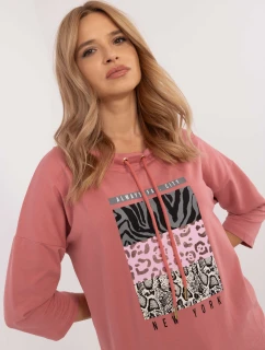 Blúzka CLM BZ 1270.39P tmavoružová