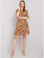 Šaty DHJ SK 11332.67P svetlohnedé