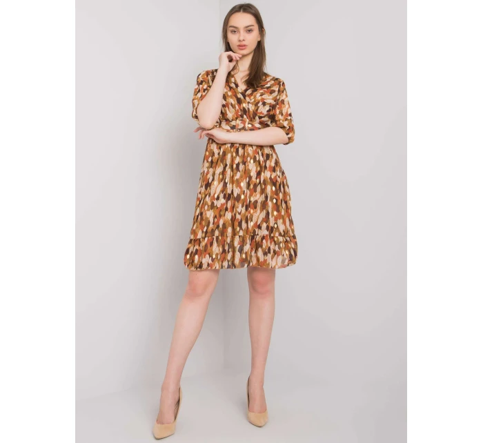 Šaty DHJ SK 11332.67P svetlohnedé