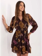 Sukienka IT SK model 21488906 brązowy - FPrice Sukienka IT SK model 21488906 brązowy - FPrice