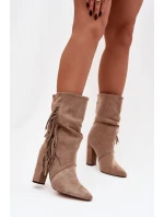 Topánky na podpätku model 221128 Krok vo veľkom štýle