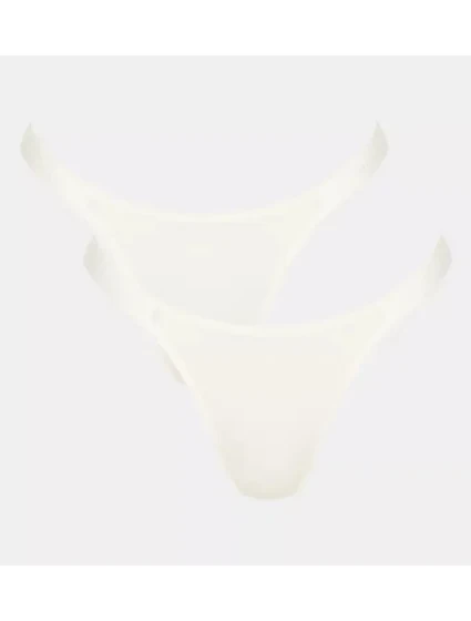 Dámske GO Casual Tiny Thong 2P - WHITE - ecru 00GZ - SLOGGI Dámske GO Casual Tiny Thong 2P - WHITE - ecru 00GZ - SLOGGI